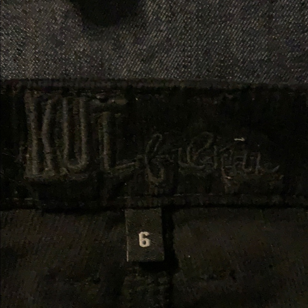 Cut black pants
